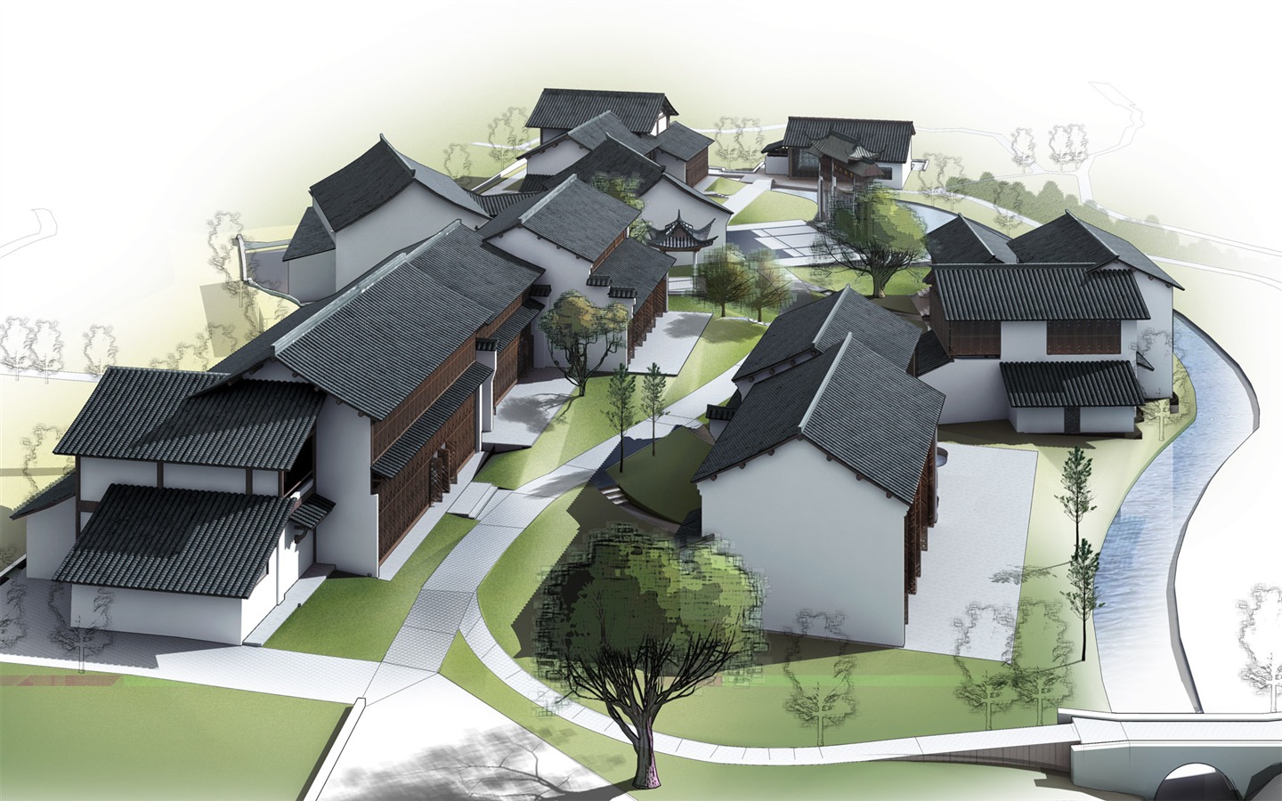 建築園林效果 高清壁紙(七) #9 - 1440x900