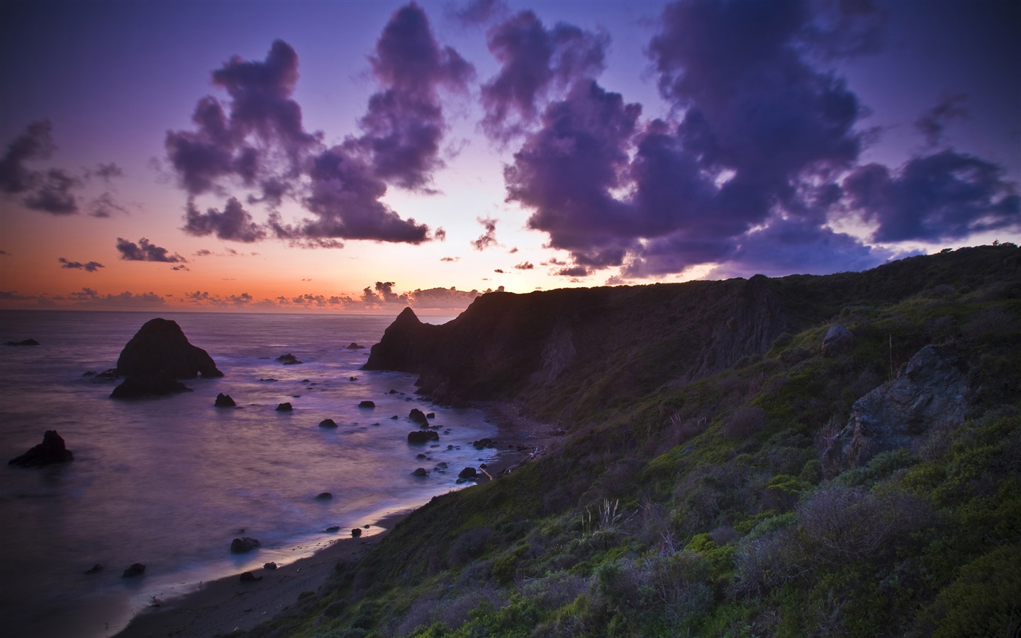 超大海濱海岸風光 壁紙(二) #4 - 1440x900