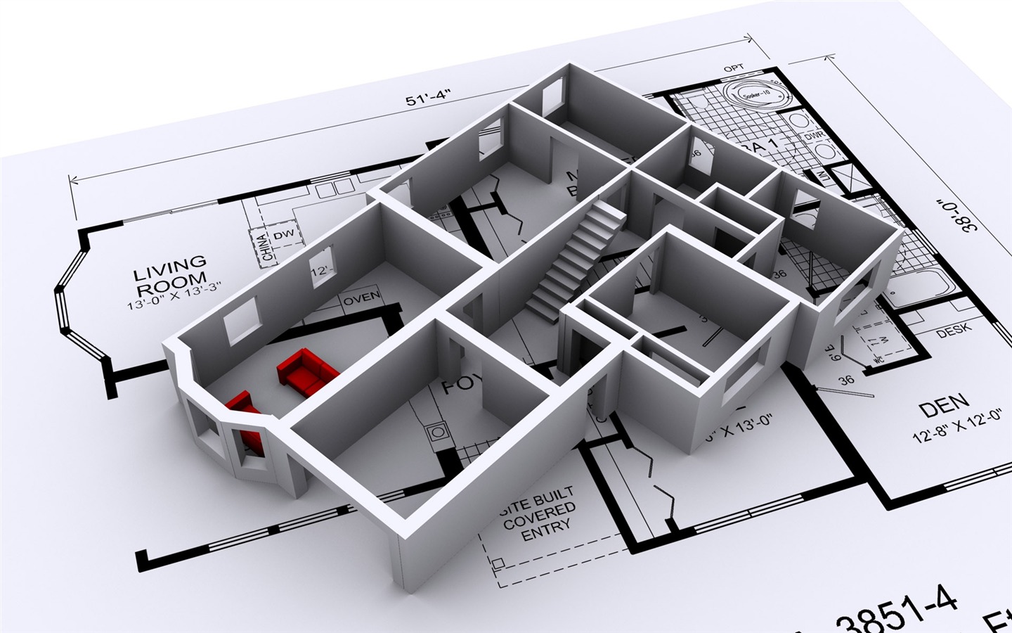 3D 建築設計 壁紙(一) #8 - 1440x900