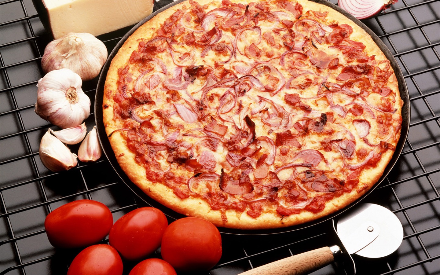 피자 식품 월페이퍼 (2) #4 - 1440x900