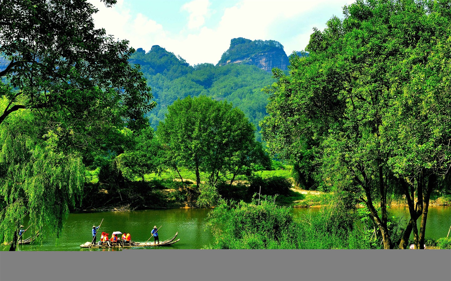 Wuyi jiuqu scenery (photo Works of change) #2 - 1440x900