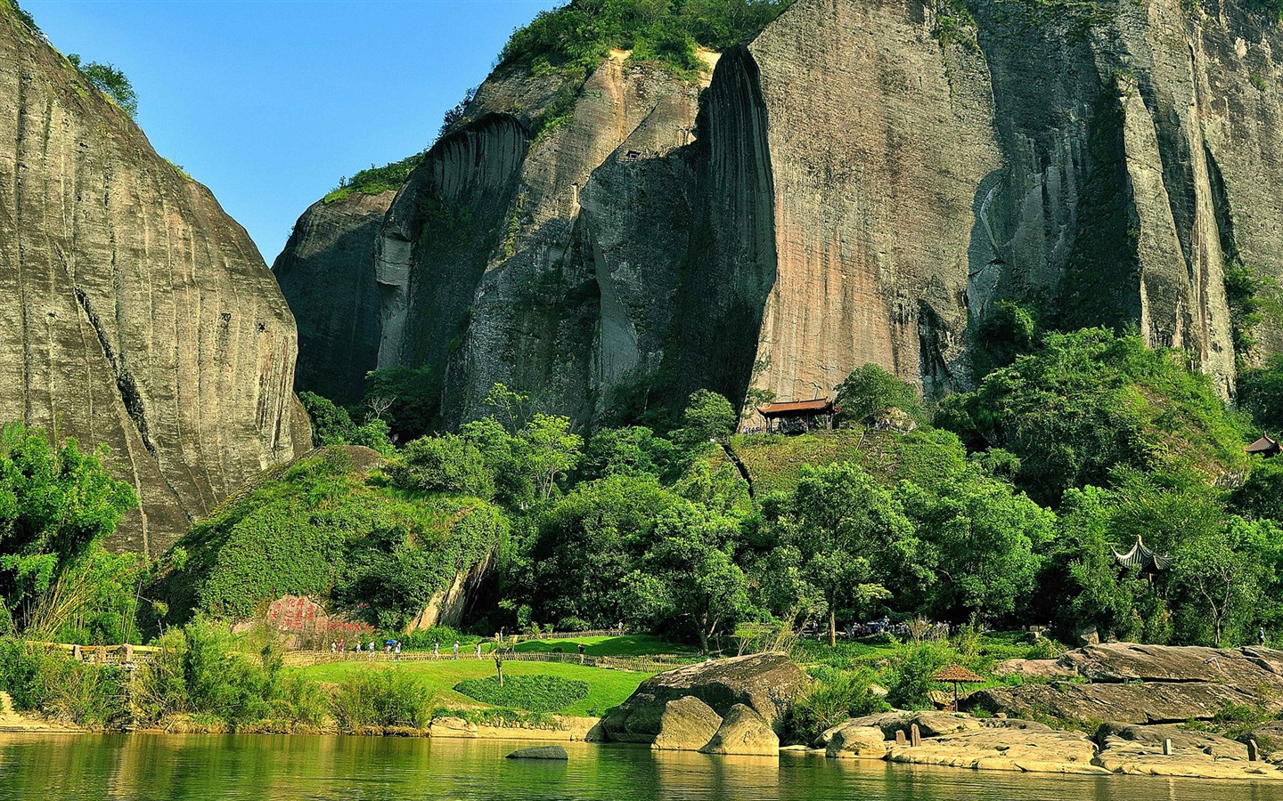 Wuyi jiuqu scenery (photo Works of change) #11 - 1440x900