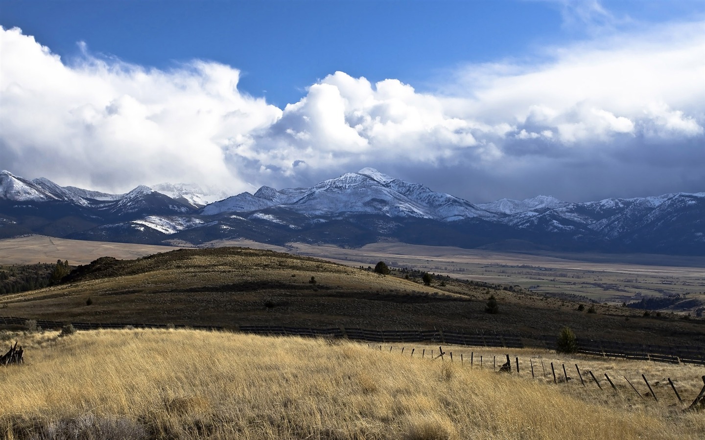 Mountain Valley Landschaft Wallpaper (1) #10 - 1440x900