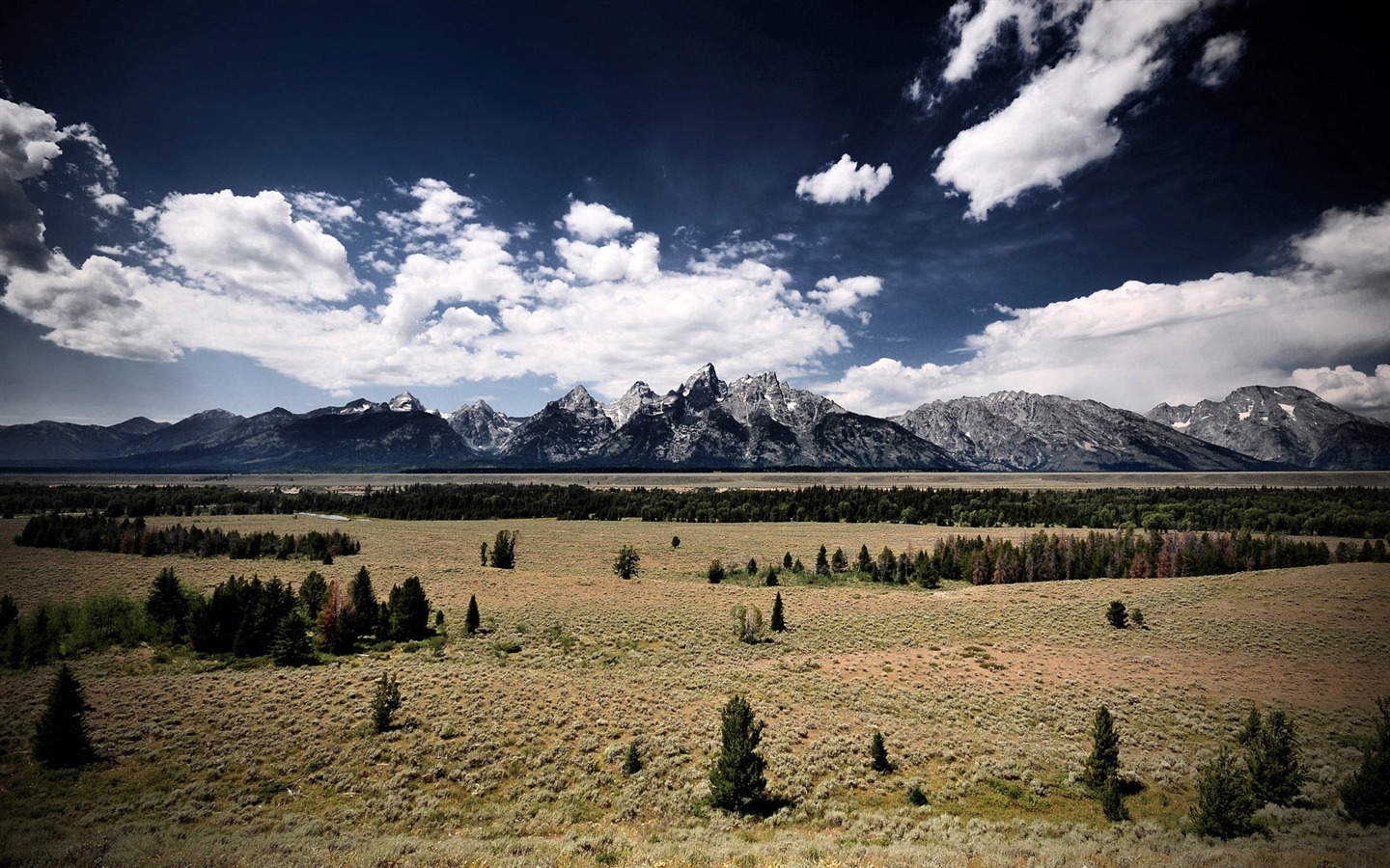 Mountain Valley paysage fond d'écran (2) #3 - 1440x900