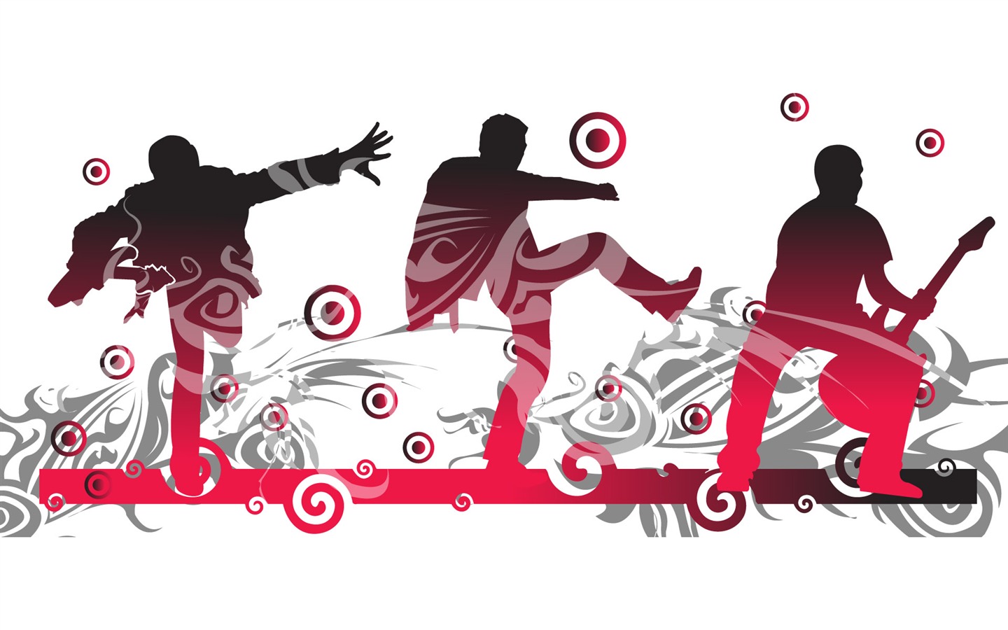 Vector musical theme wallpapers (2) #2 - 1440x900