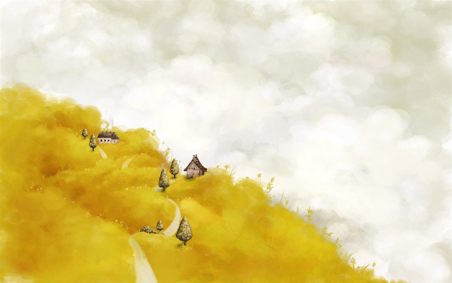 手繪夢幻風光 壁紙(一) #19 - 1440x900