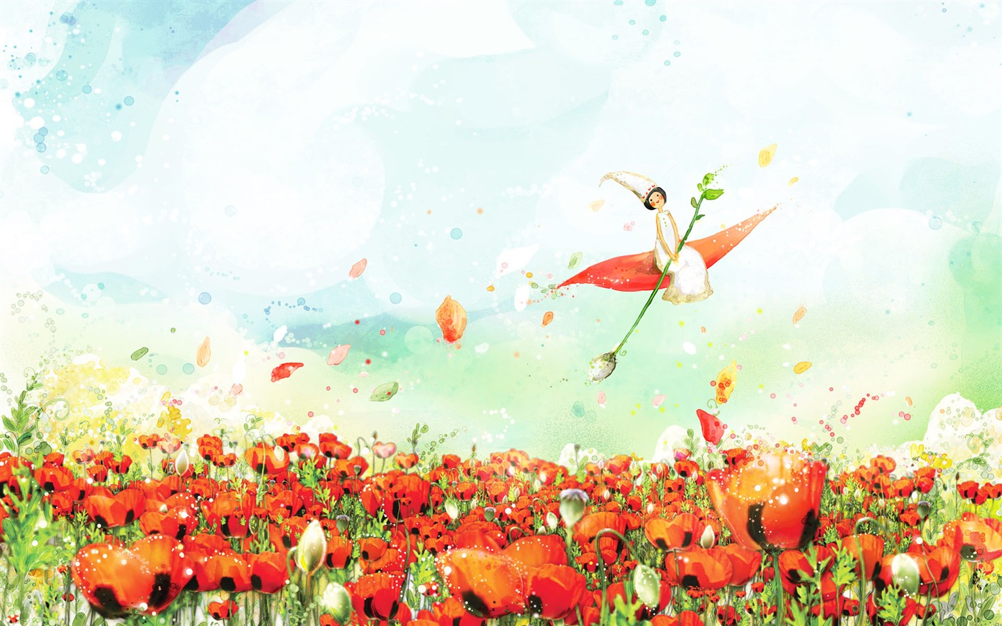 手繪夢幻風光 壁紙(五) #18 - 1440x900