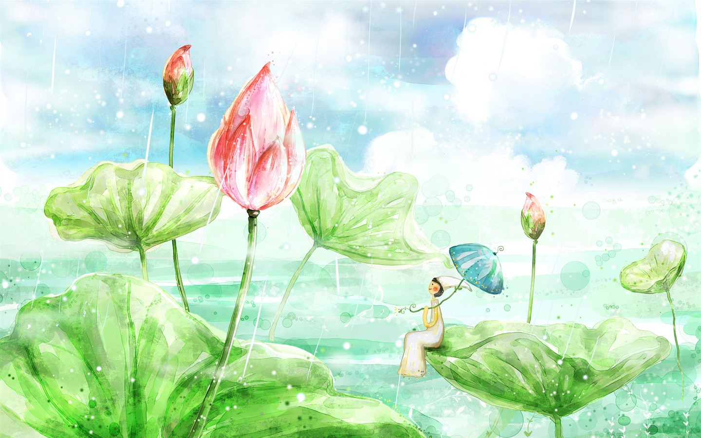 手繪夢幻風光 壁紙(六) #10 - 1440x900