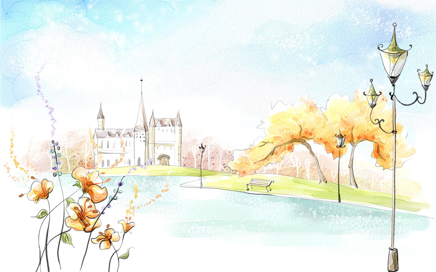 Hand-painted Fantasy Wallpapers (8) #11 - 1440x900
