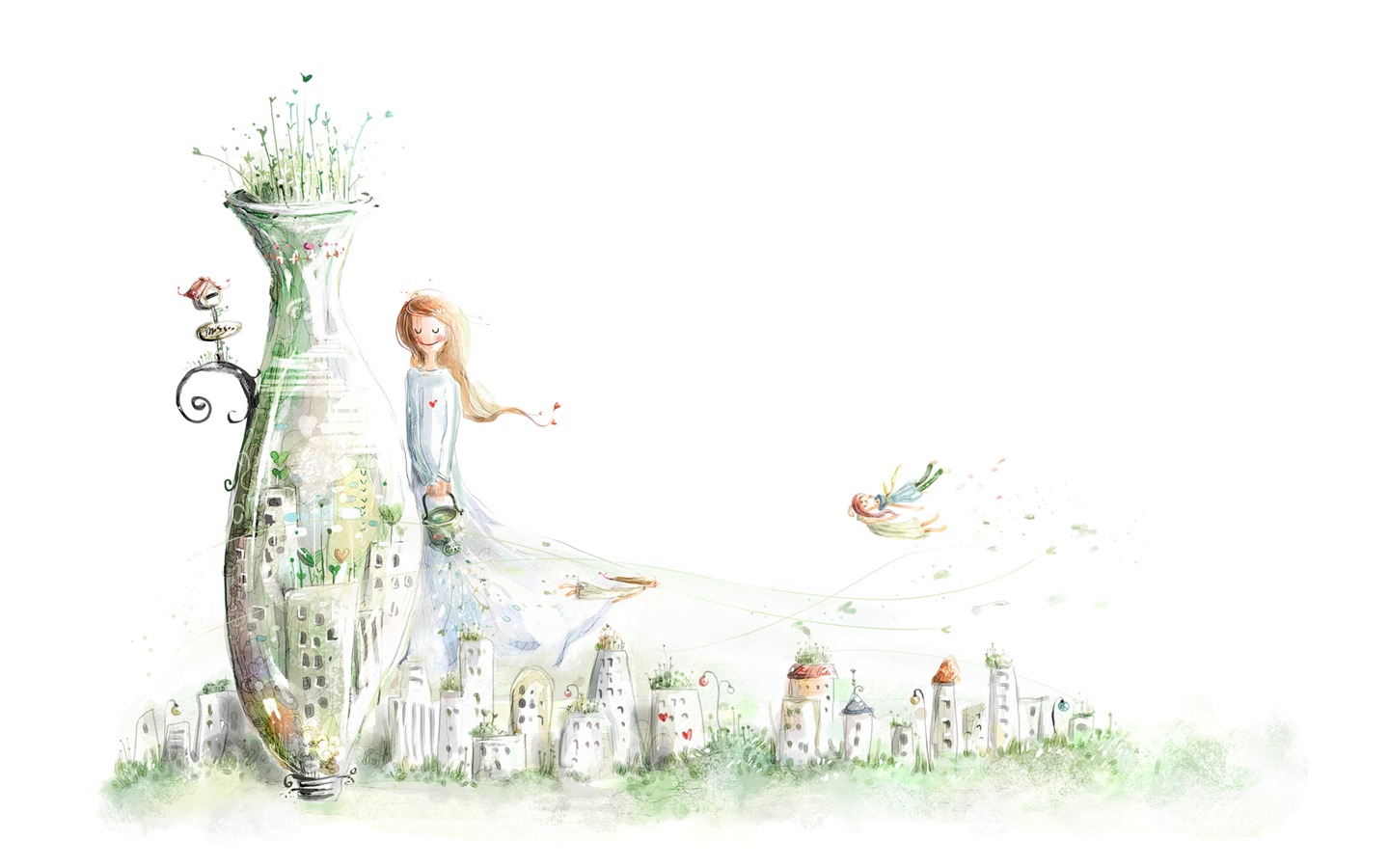 手繪夢幻風光 壁紙(十) #3 - 1440x900