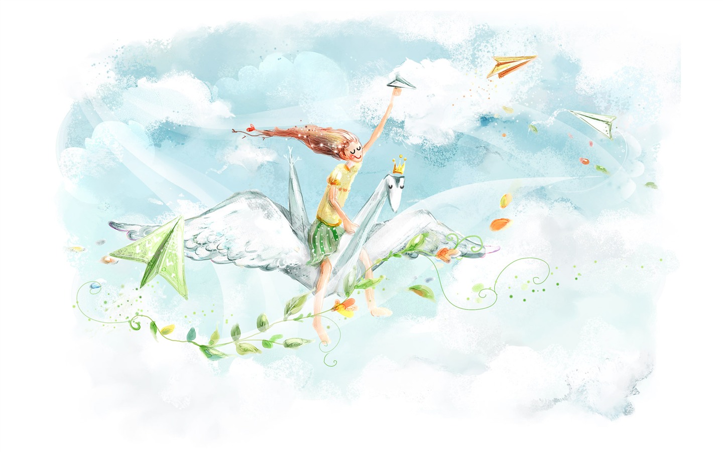 手繪夢幻風光 壁紙(十) #17 - 1440x900