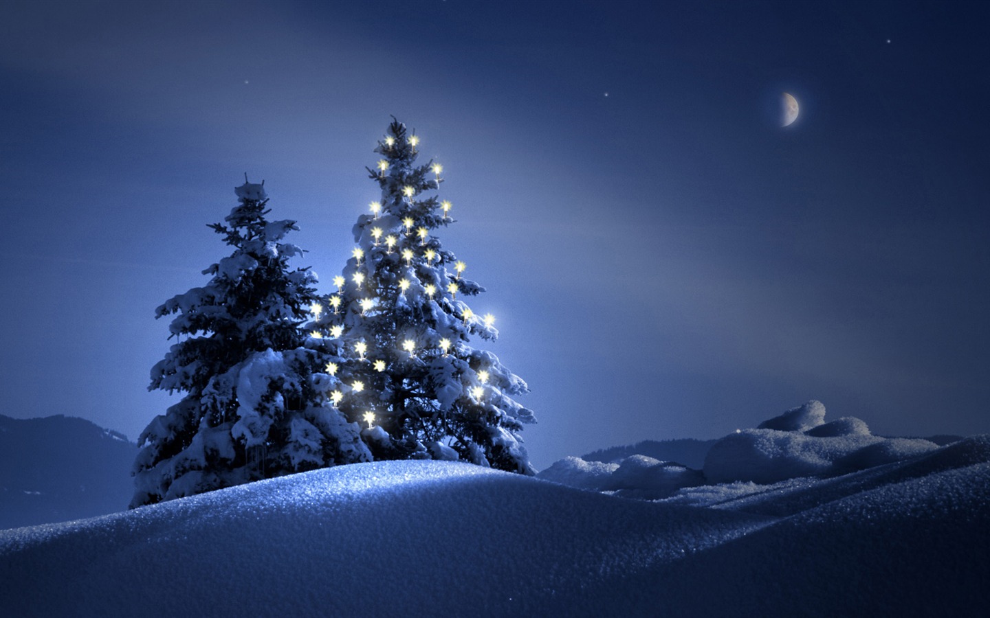 Fond d'écran panoramique de neige (4) #10 - 1440x900