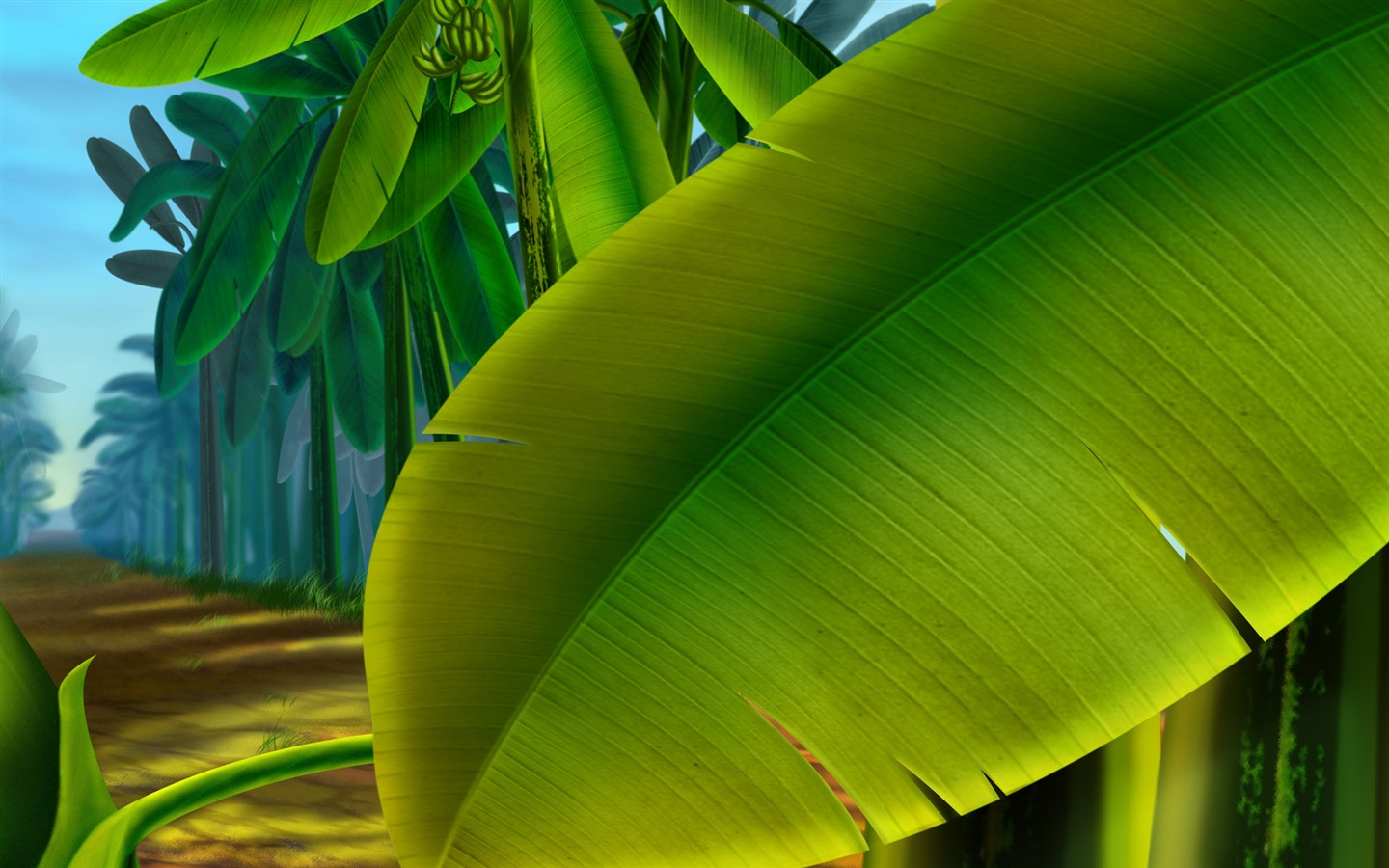 Colorido fondo de pantalla pintados a mano ecología del paisaje (3) #18 - 1440x900