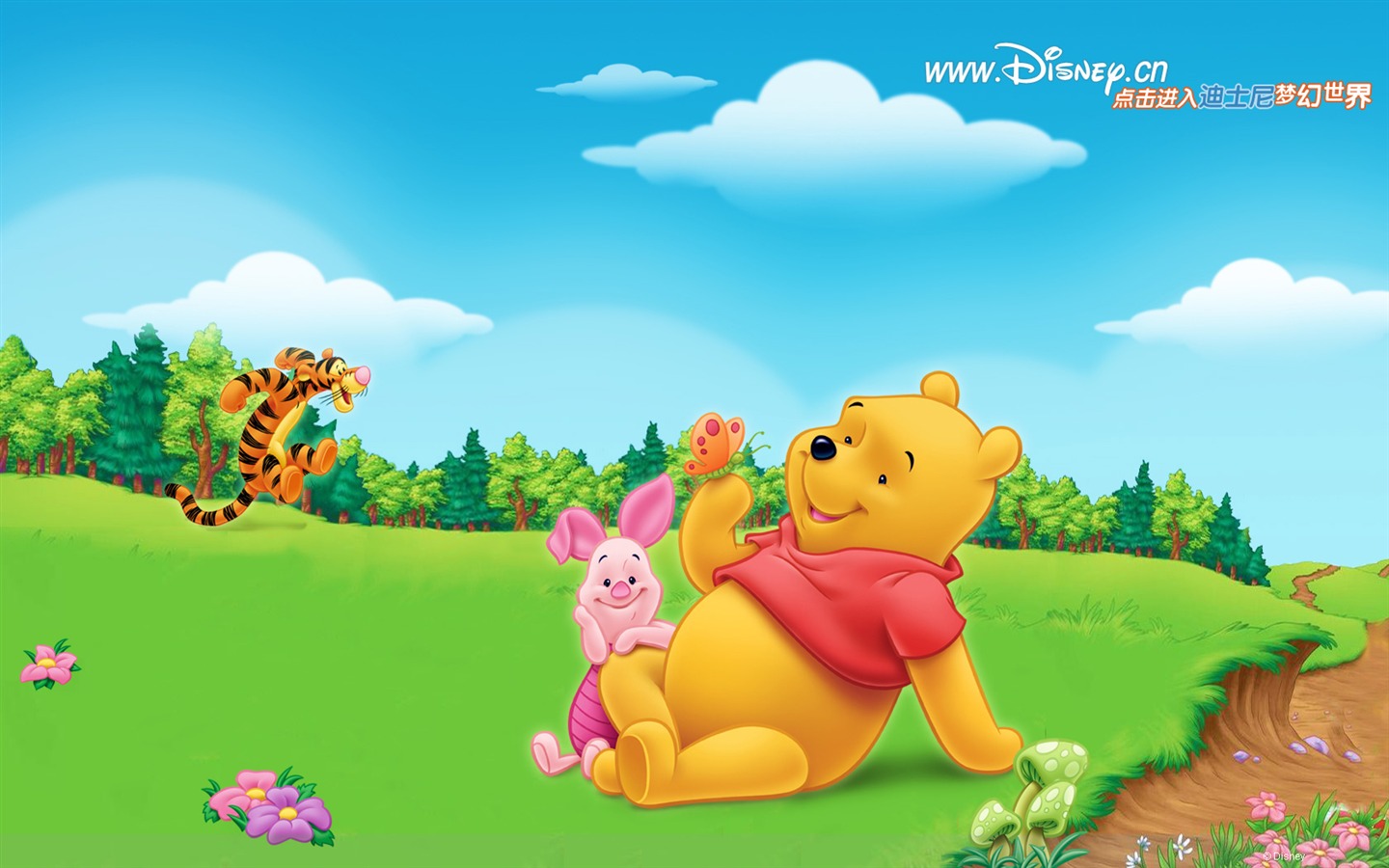 Walt Disney de dibujos animados de Winnie the Pooh fondo de pantalla (1) #1 - 1440x900