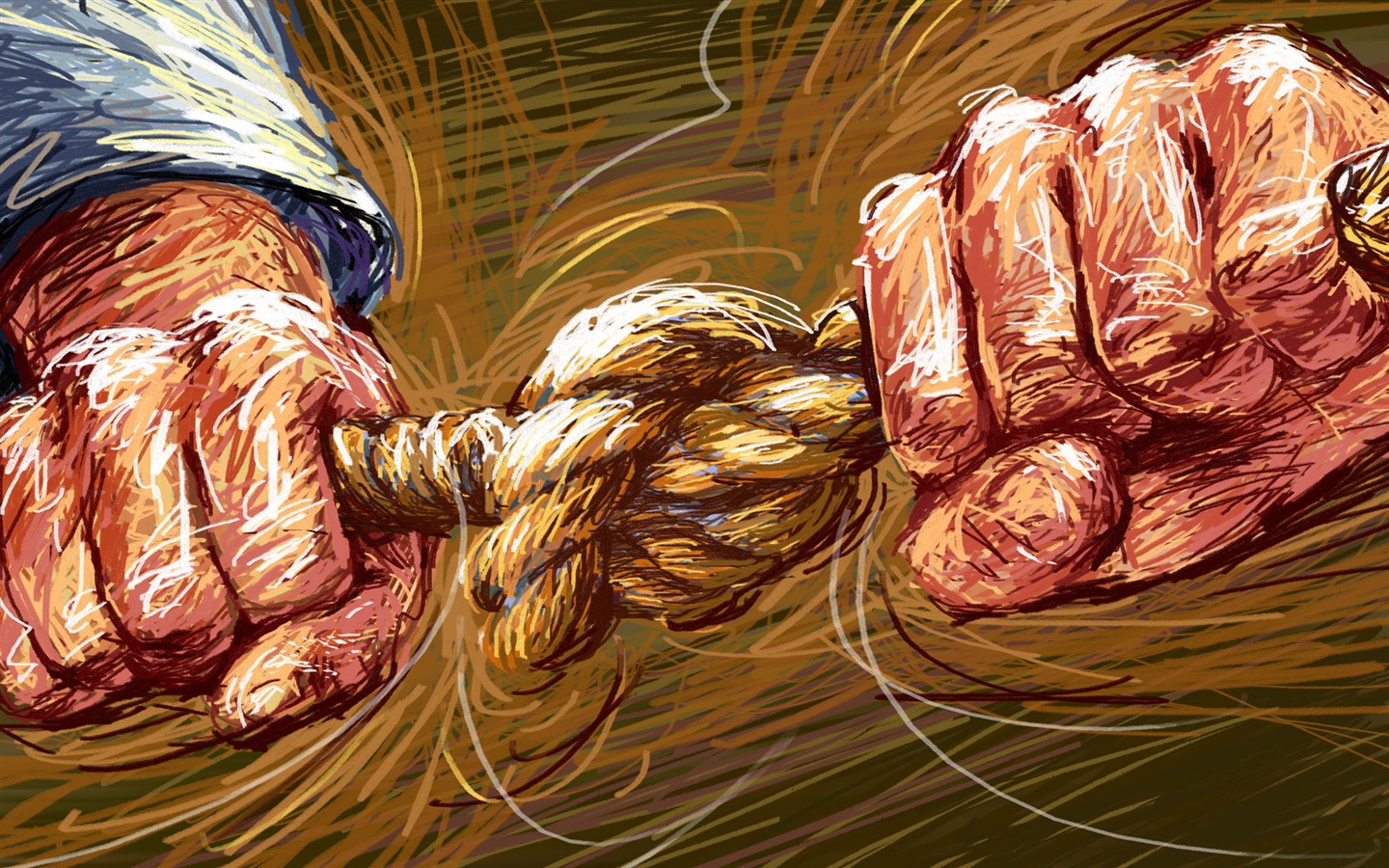 Living hand-painted wallpaper widescreen (2) #13 - 1440x900