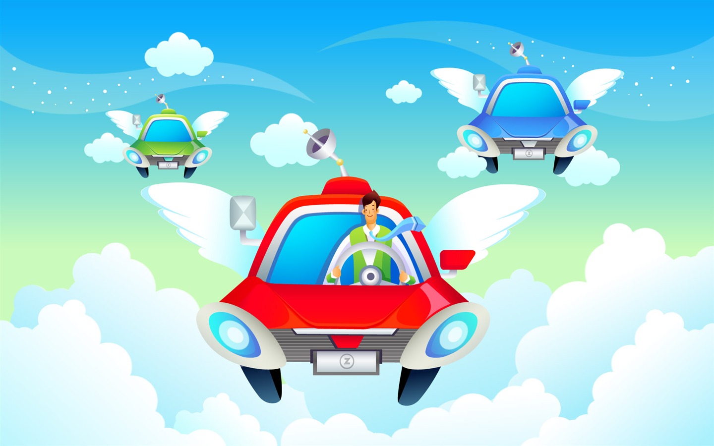 Vector cartoon wallpaper business meaning (1) #15 - 1440x900
