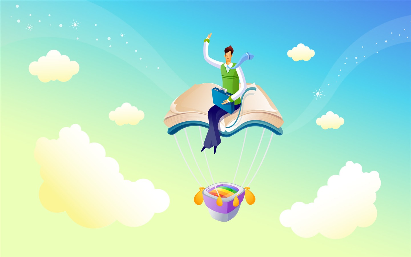 Vector cartoon wallpaper business meaning (1) #18 - 1440x900