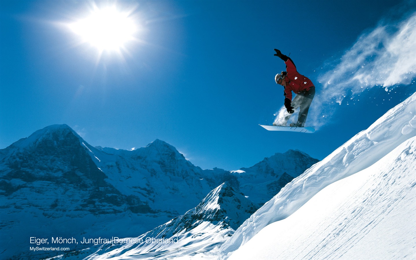 Swiss fond d'écran de neige en hiver #7 - 1440x900