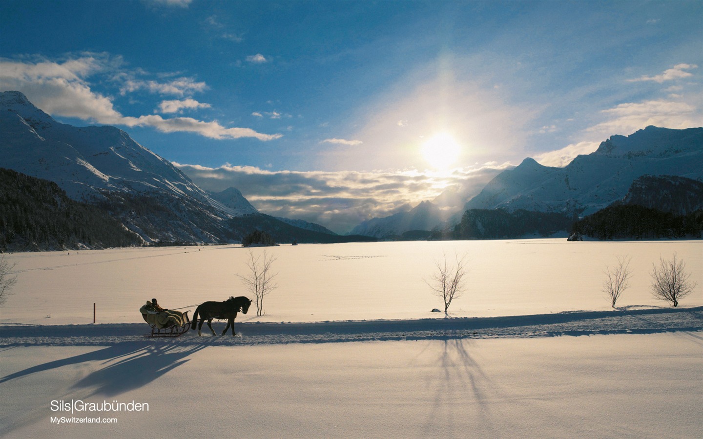 Swiss winter snow wallpaper #20 - 1440x900