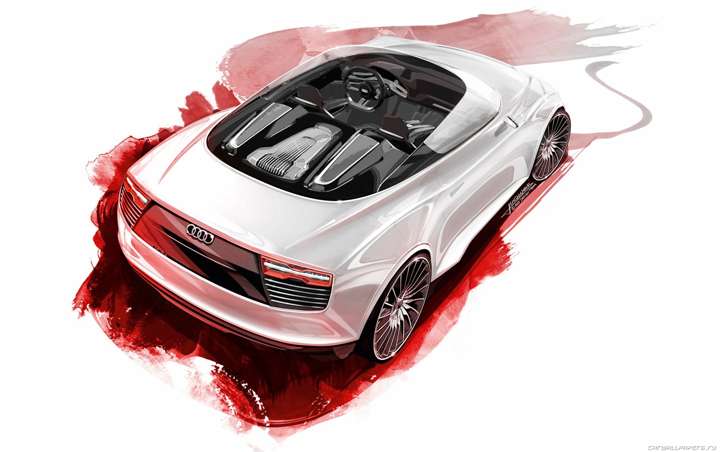 Concept Car Audi e-tron Spyder - 2010 奥迪32 - 1440x900