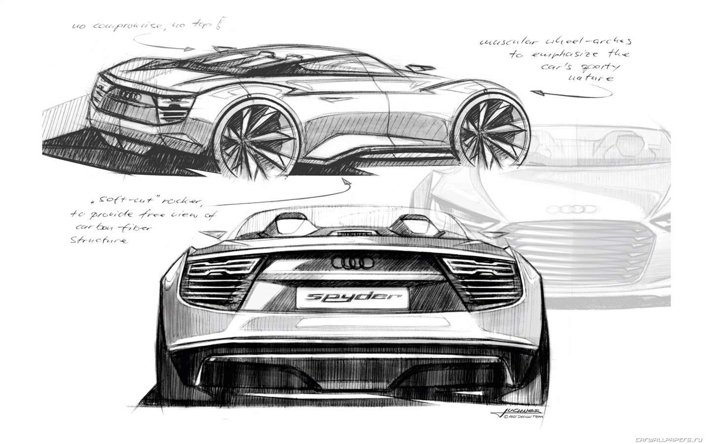 Concept Car Audi e-tron Spyder - 2010 奧迪 #34 - 1440x900