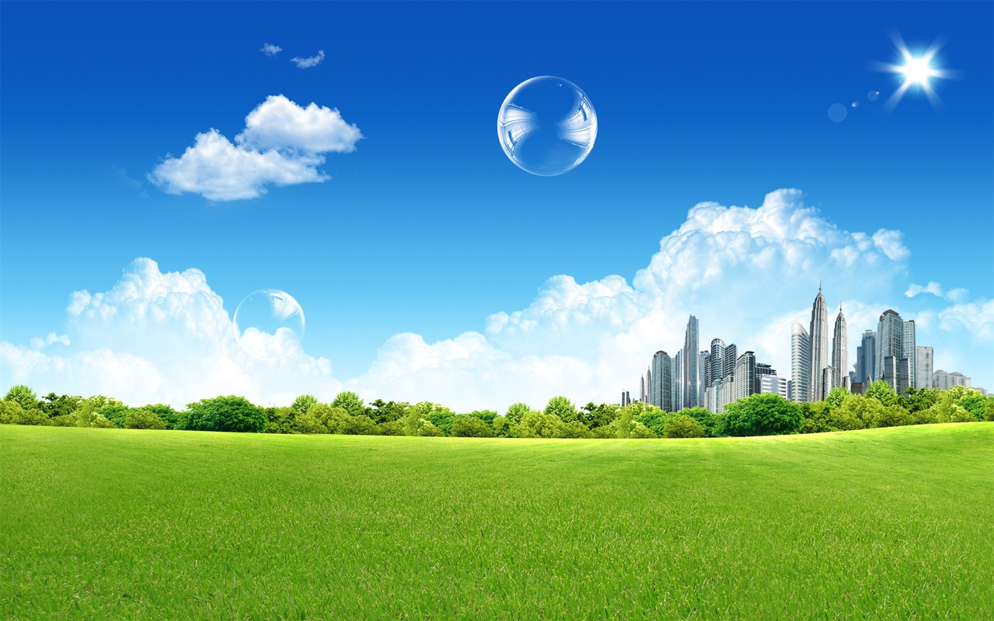 陽光燦爛的夏天 PS風景壁紙(二) #6 - 1440x900