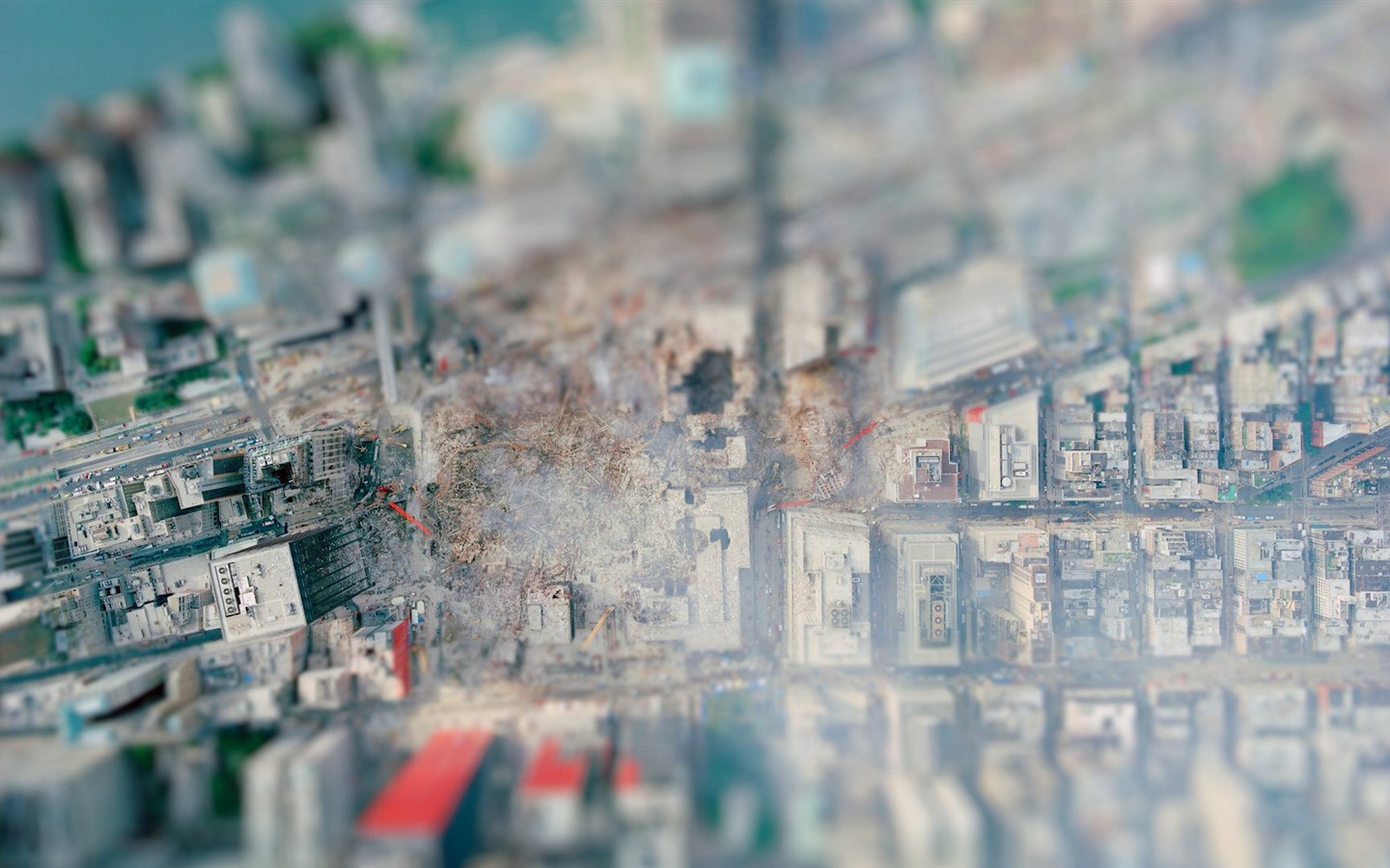 以真亂假 移軸攝影 微縮景觀壁紙(一) #15 - 1440x900