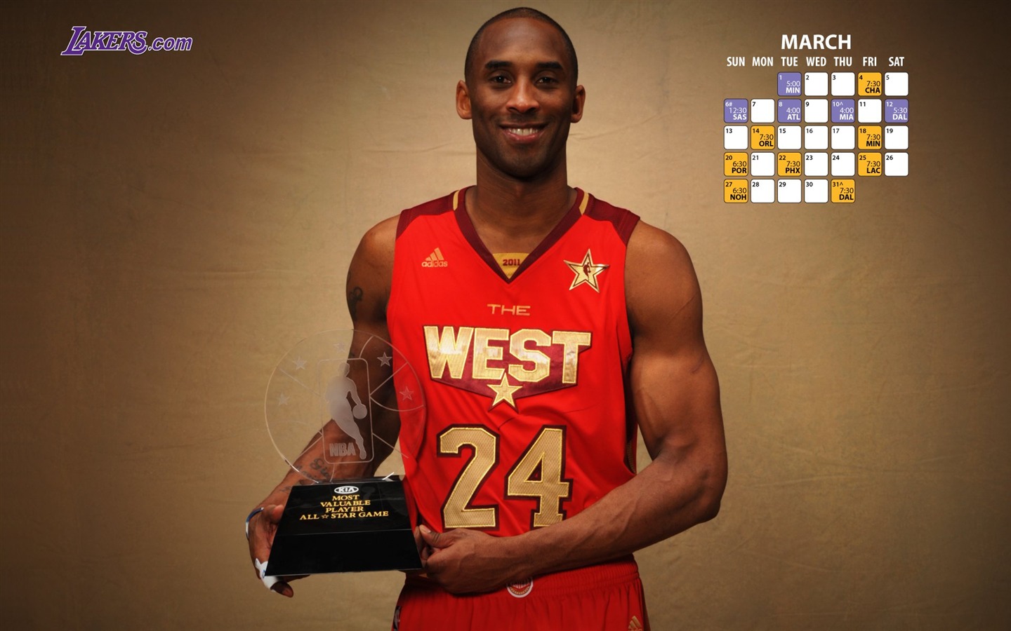 NBAの2010から11シーズン、ロサンゼルスレイカーズの壁紙 #18 - 1440x900