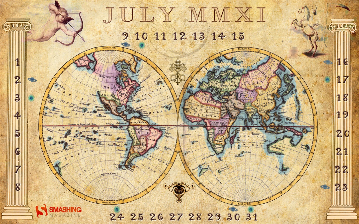 July 2011 Calendar Wallpaper (2) #9 - 1440x900