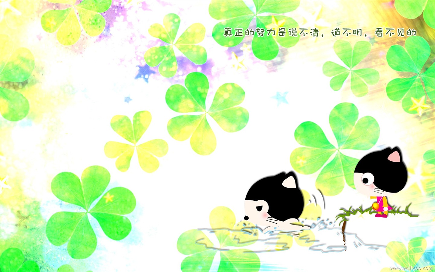赤ちゃん猫漫画の壁紙（2） #19 - 1440x900