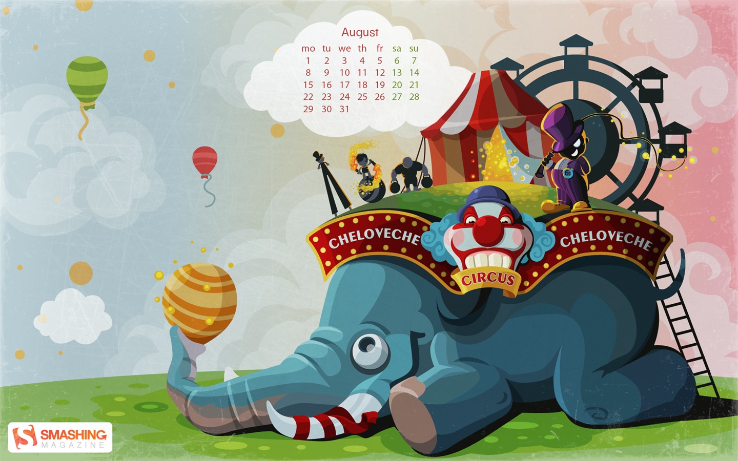 2011年8月 月曆壁紙(一) #10 - 1440x900