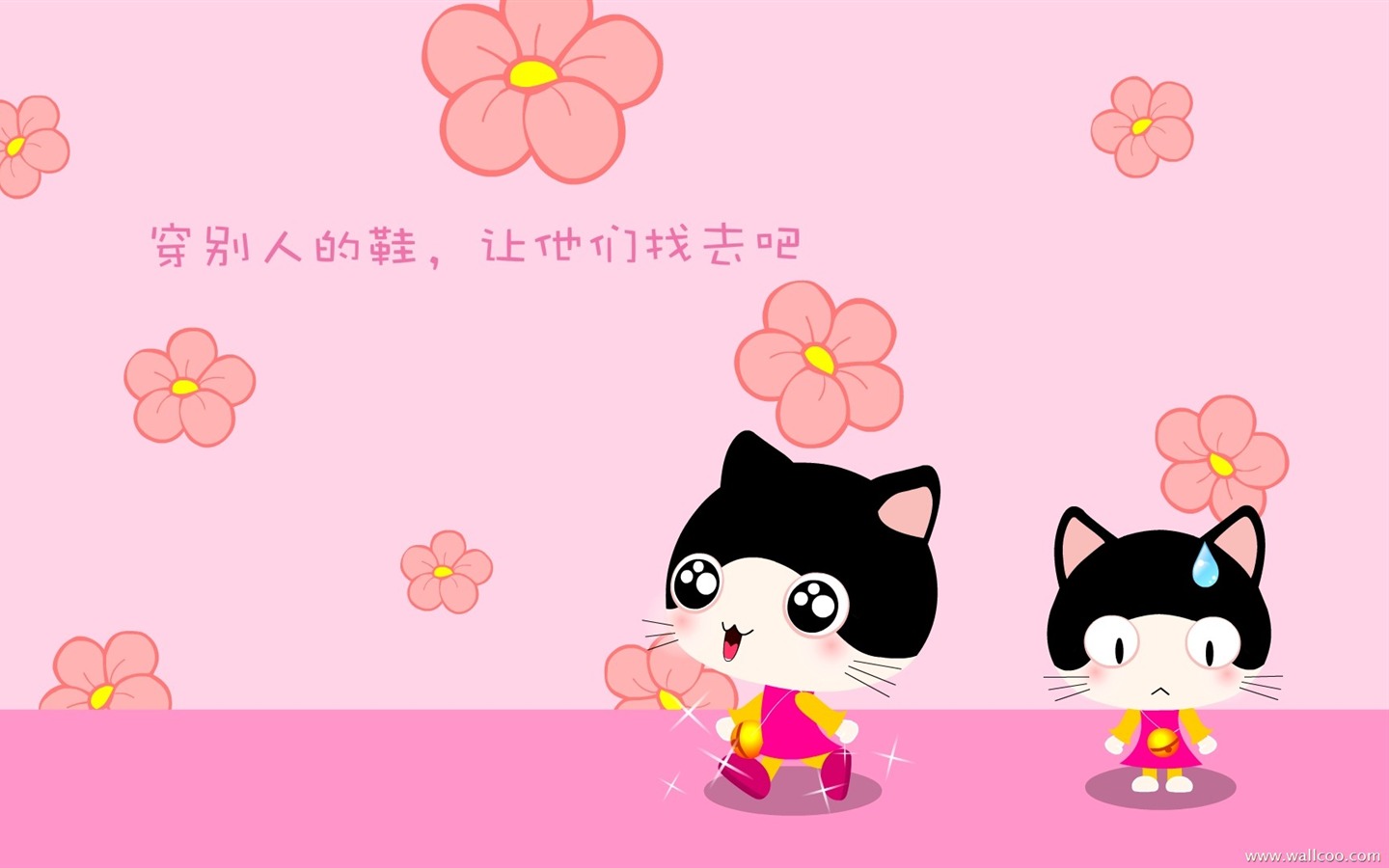 猫咪宝贝 卡通壁纸(五)11 - 1440x900