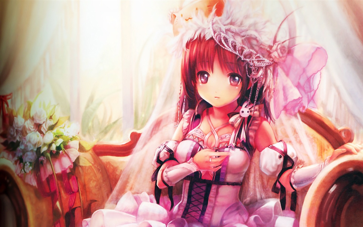 Anime girl HD tapety na plochu #12 - 1440x900