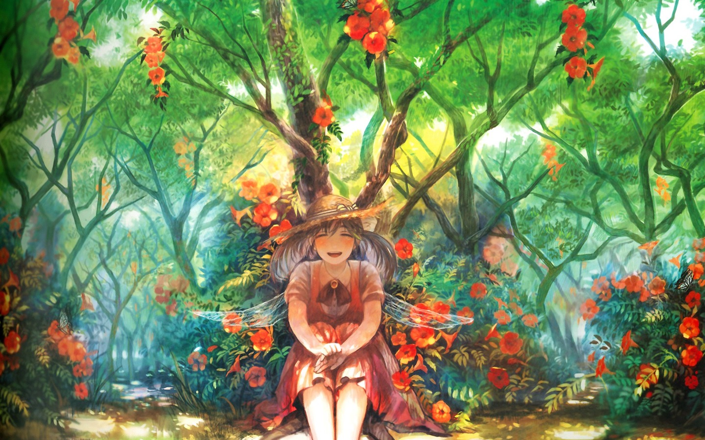 Anime girl HD tapety na plochu #15 - 1440x900