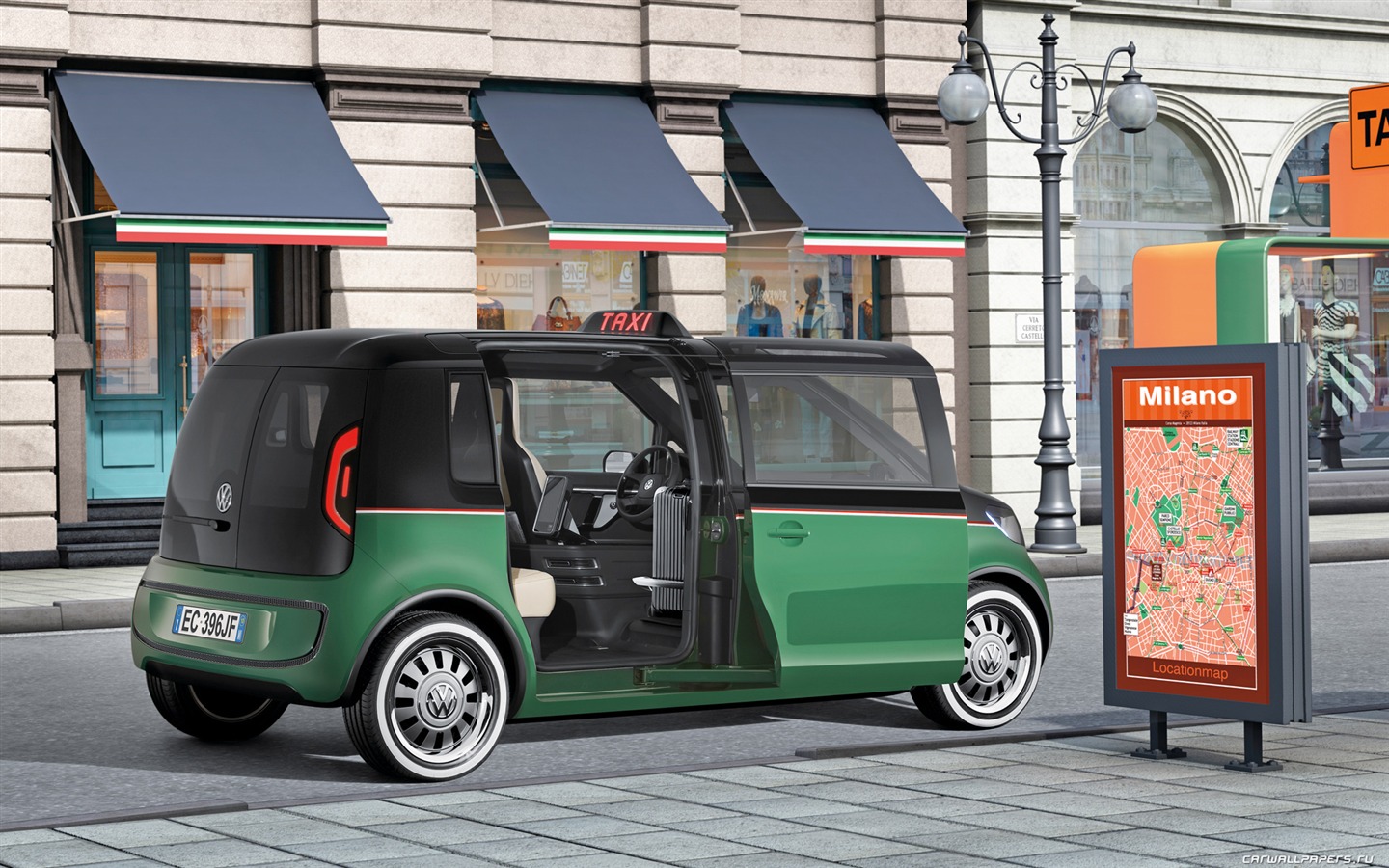 Concept Car Volkswagen Milano Taxi - 2010 fondos de pantalla HD #7 - 1440x900