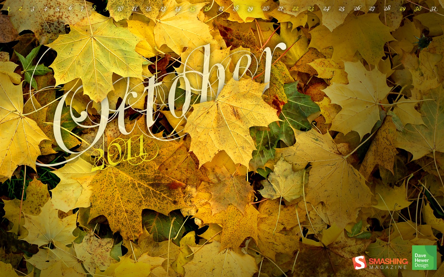 October 2011 Calendar Wallpaper (1) #10 - 1440x900