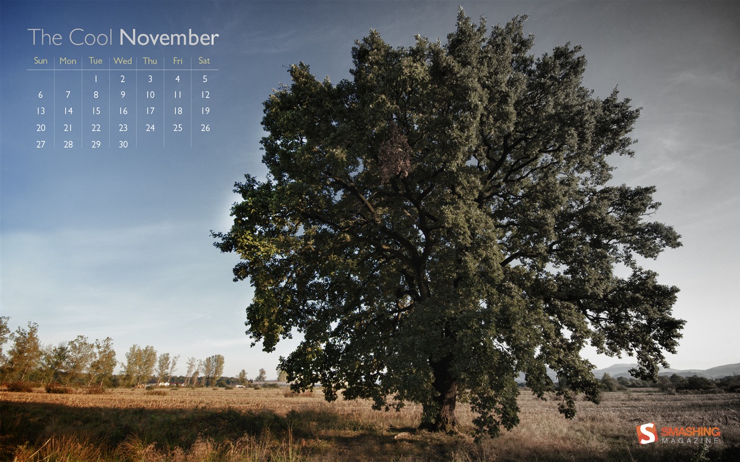 Novembre 2011 Calendar Wallpaper (1) #10 - 1440x900