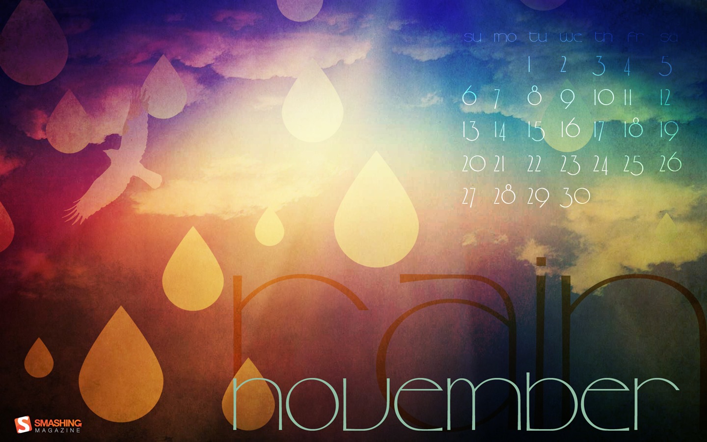 November 2011 Calendar wallpaper (2) #5 - 1440x900