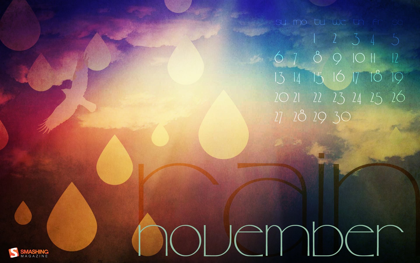 Novembre 2011 Calendar Wallpaper (2) #5 - 1440x900