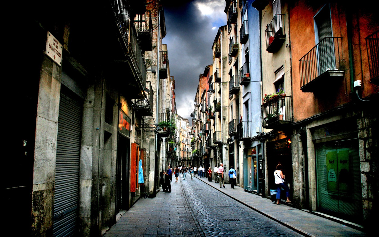 Spanien Girona HDR-Stil Hintergrundbilder #3 - 1440x900