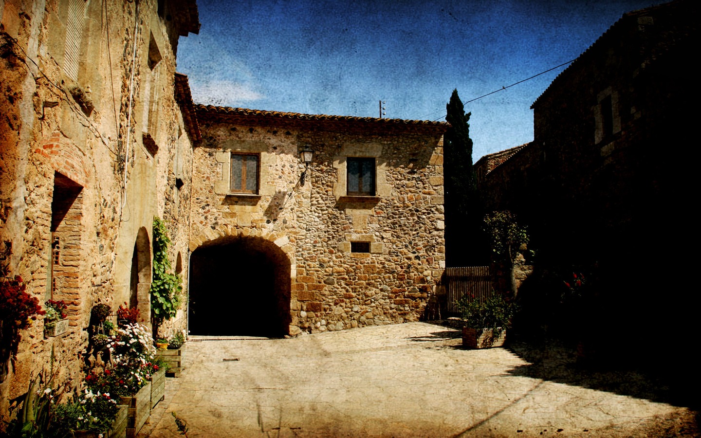 Spanien Girona HDR-Stil Hintergrundbilder #13 - 1440x900
