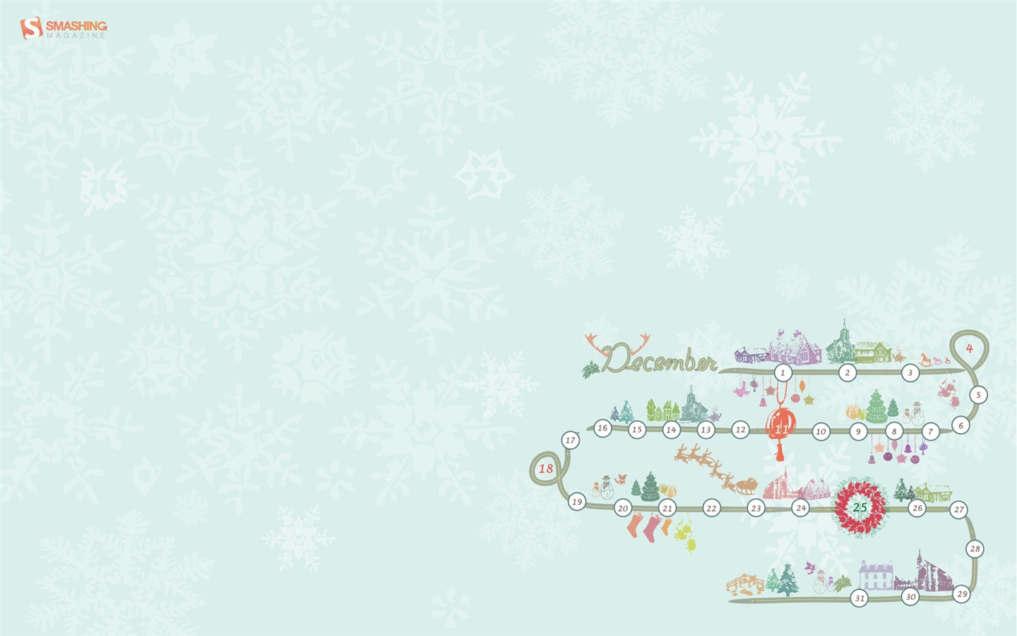 2011年12月 月曆壁紙(一) #15 - 1440x900