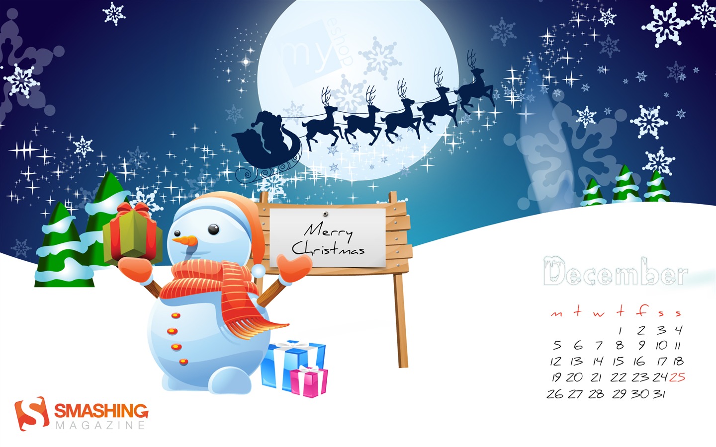 Dezember 2011 Kalender Wallpaper (2) #4 - 1440x900