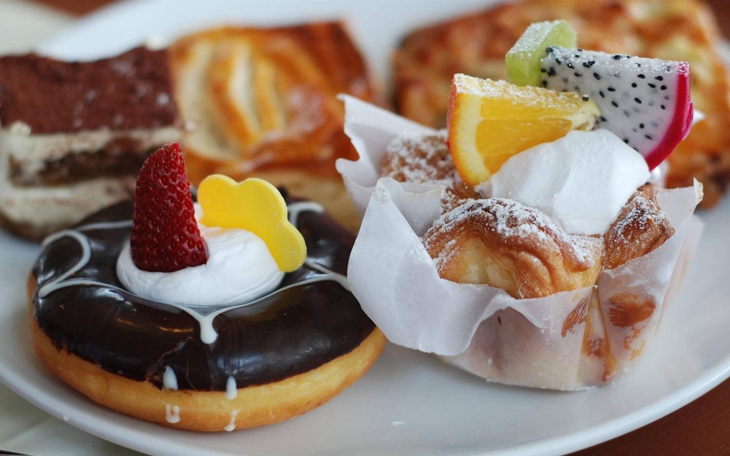 Zarte und leckere Desserts Frühstück Tapeten #5 - 1440x900