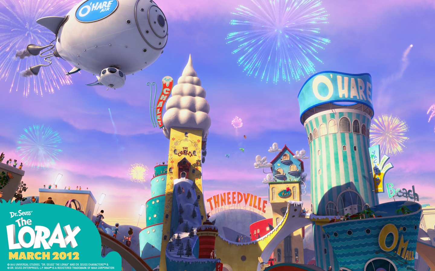 Dr. Seuss' The Lorax 老雷斯的故事 高清壁紙 #11 - 1440x900