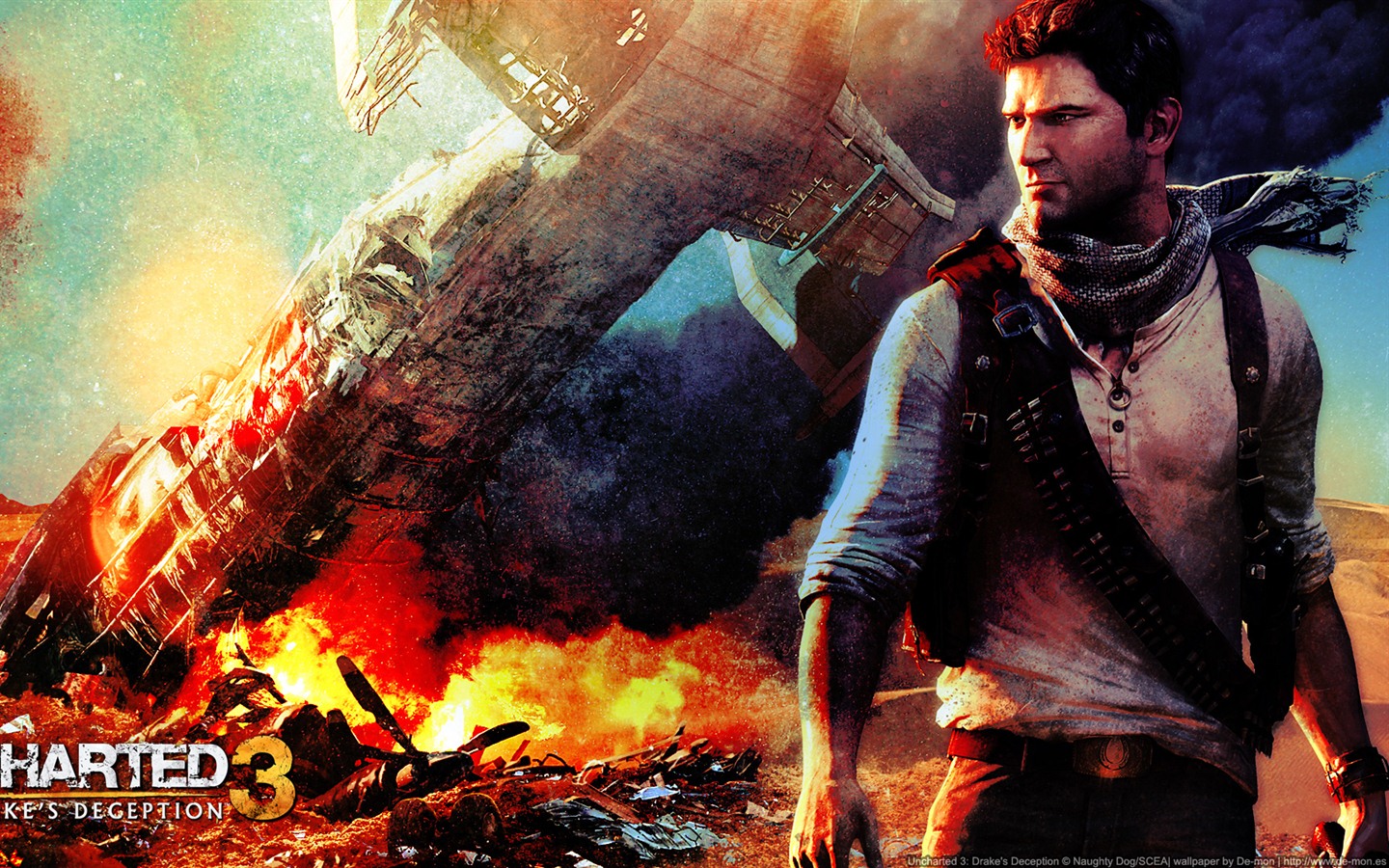 Uncharted 3: El engaño de Drake fondos de pantalla de alta definición #2 - 1440x900