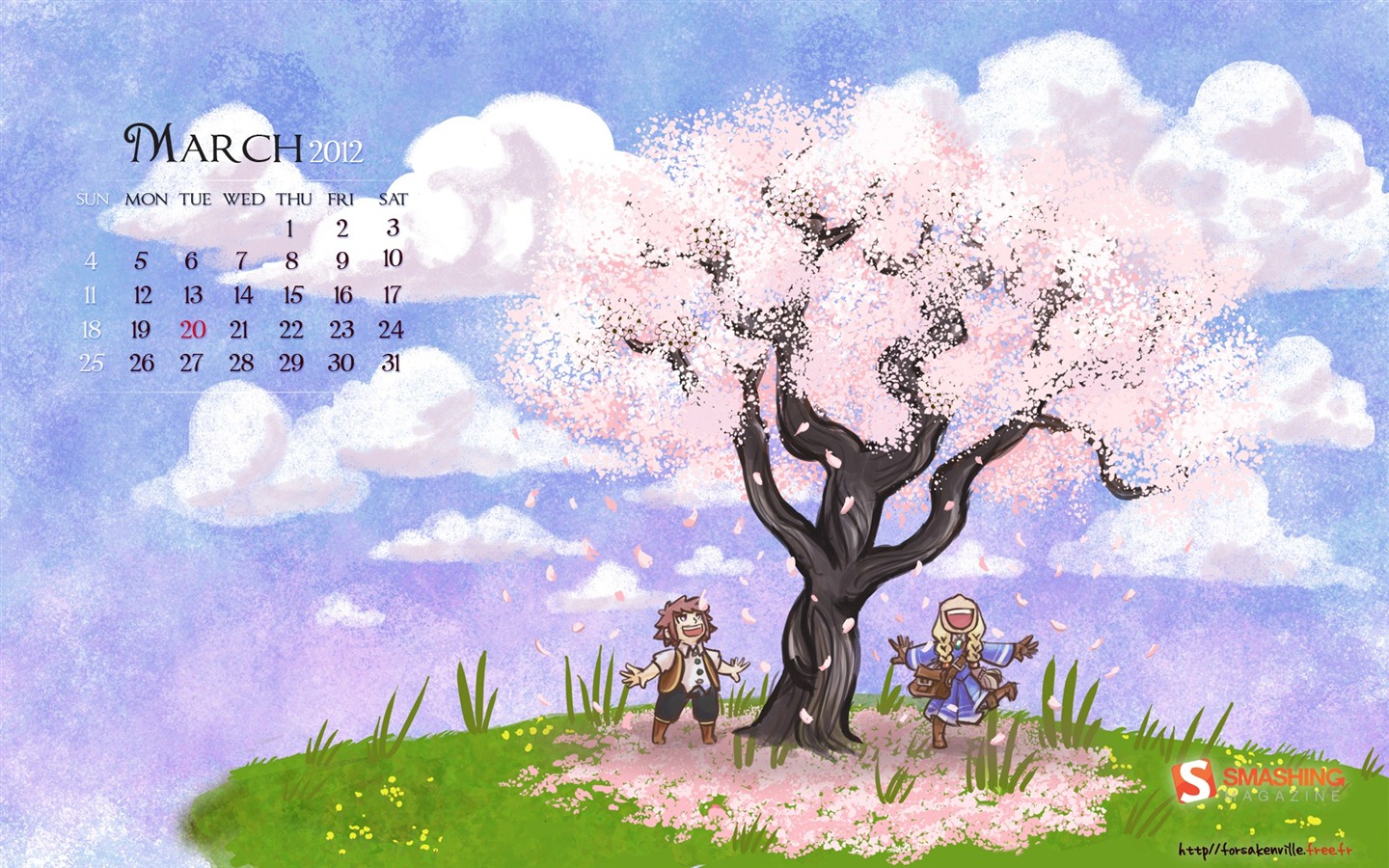 March 2012 Calendar Wallpaper #7 - 1440x900