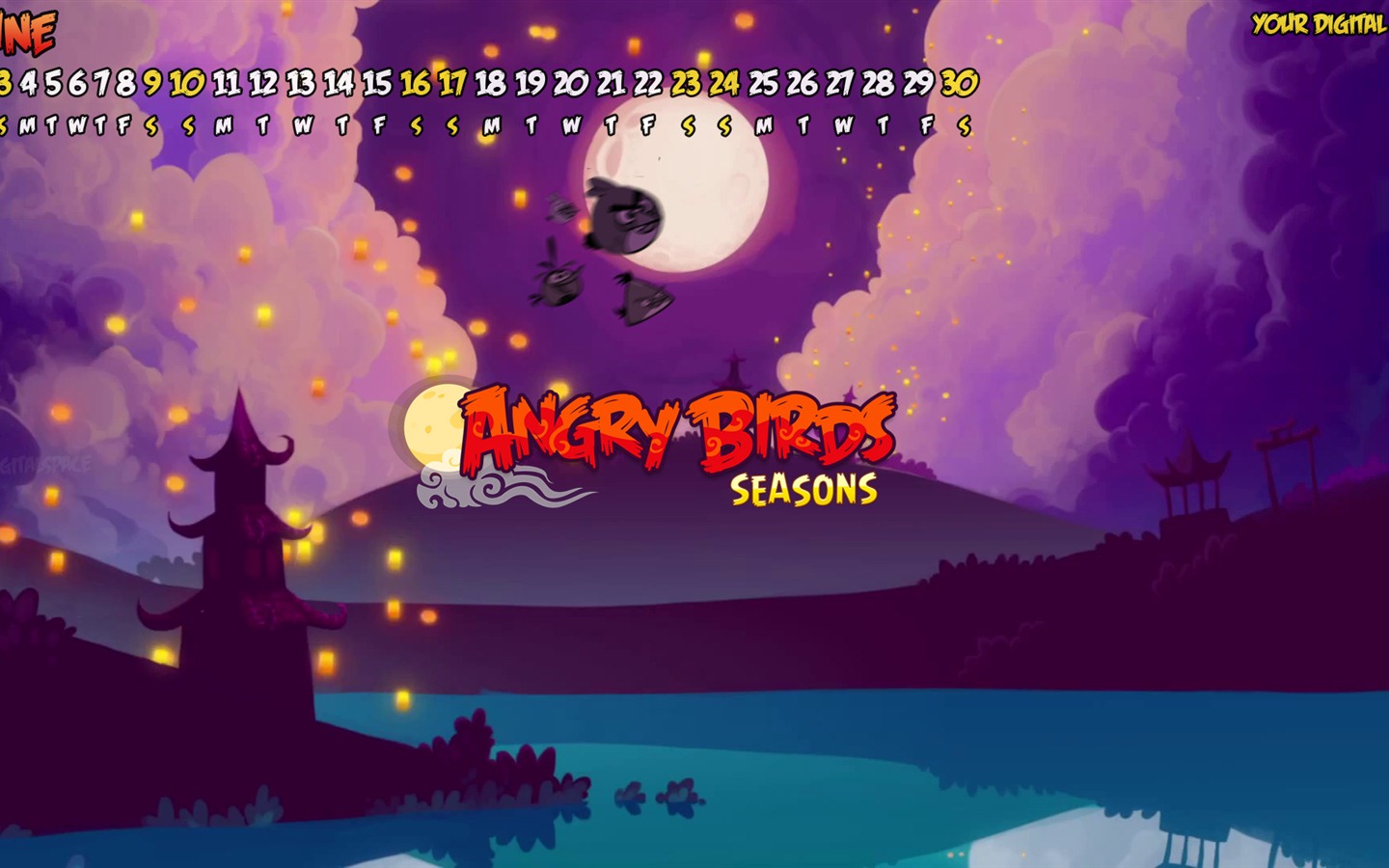 Angry Birds 2012 calendario fondos de escritorio #7 - 1440x900
