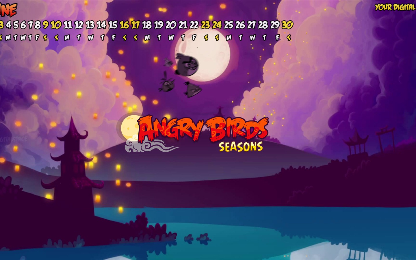 Angry Birds 憤怒的小鳥 2012年年曆壁紙 #7 - 1440x900