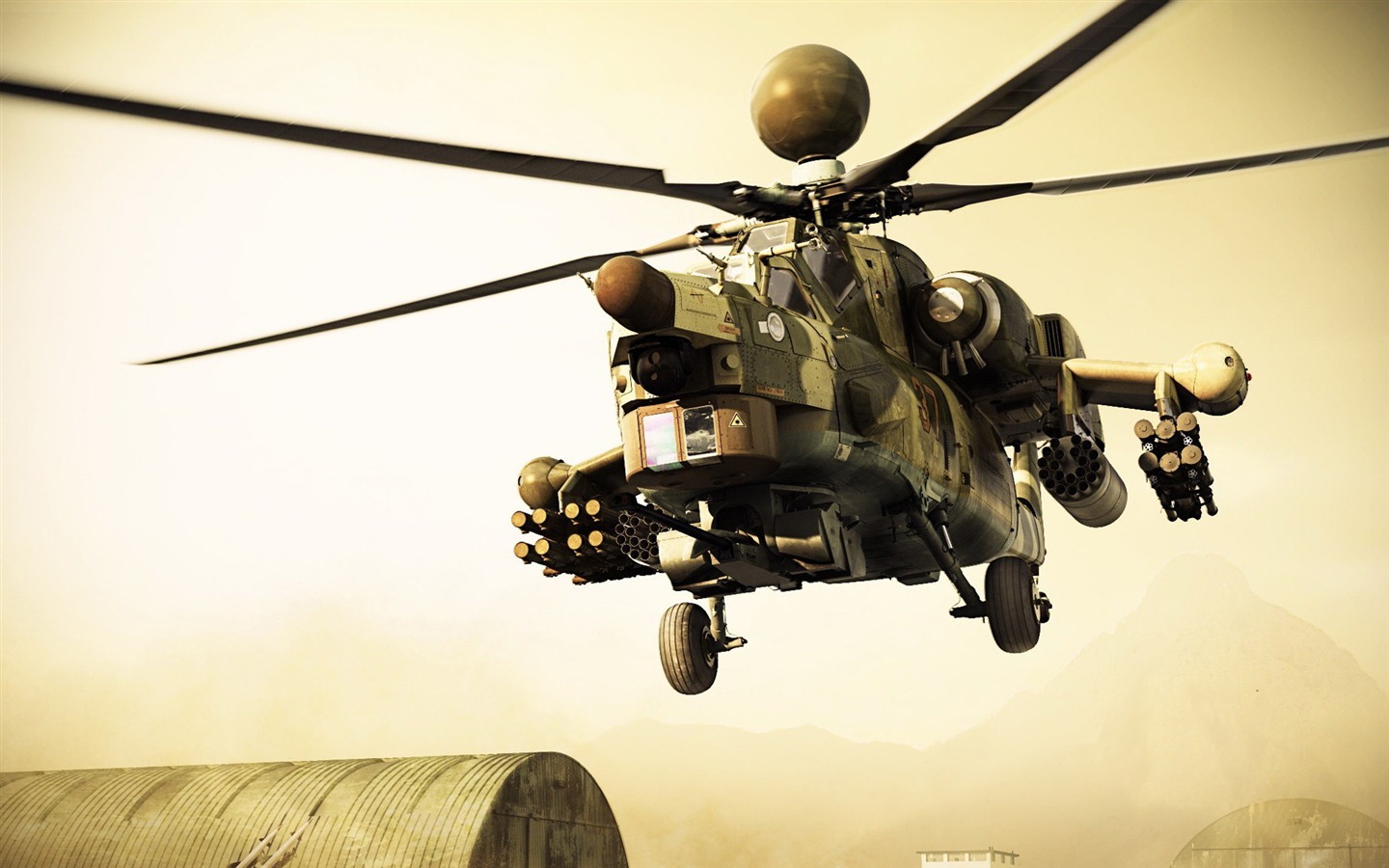 Vojenské vrtulníky HD tapety na plochu #3 - 1440x900